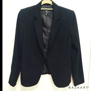 Aqua Black Blazer Jacket size 4